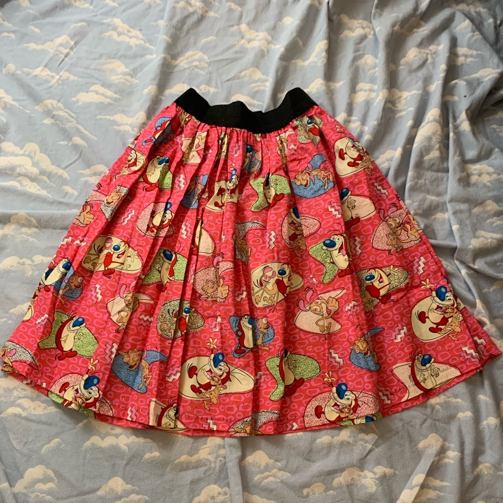 Handmade Ren & Stimpy Skirt